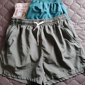 Stylish Green and Teal Shorts Set